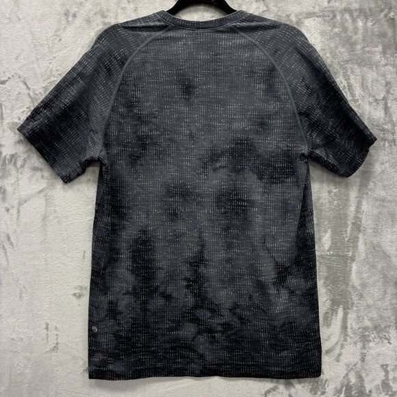 Men's L Lululemon Metal Vent Tech T Shirt Gray Active Workout Crewneck Camo - Picture 7 of 8